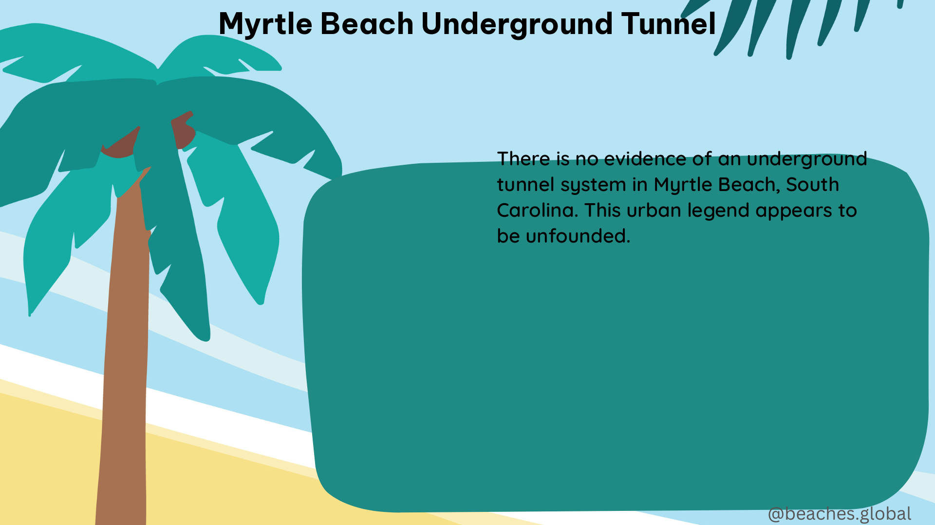 myrtle beach underground tunnel