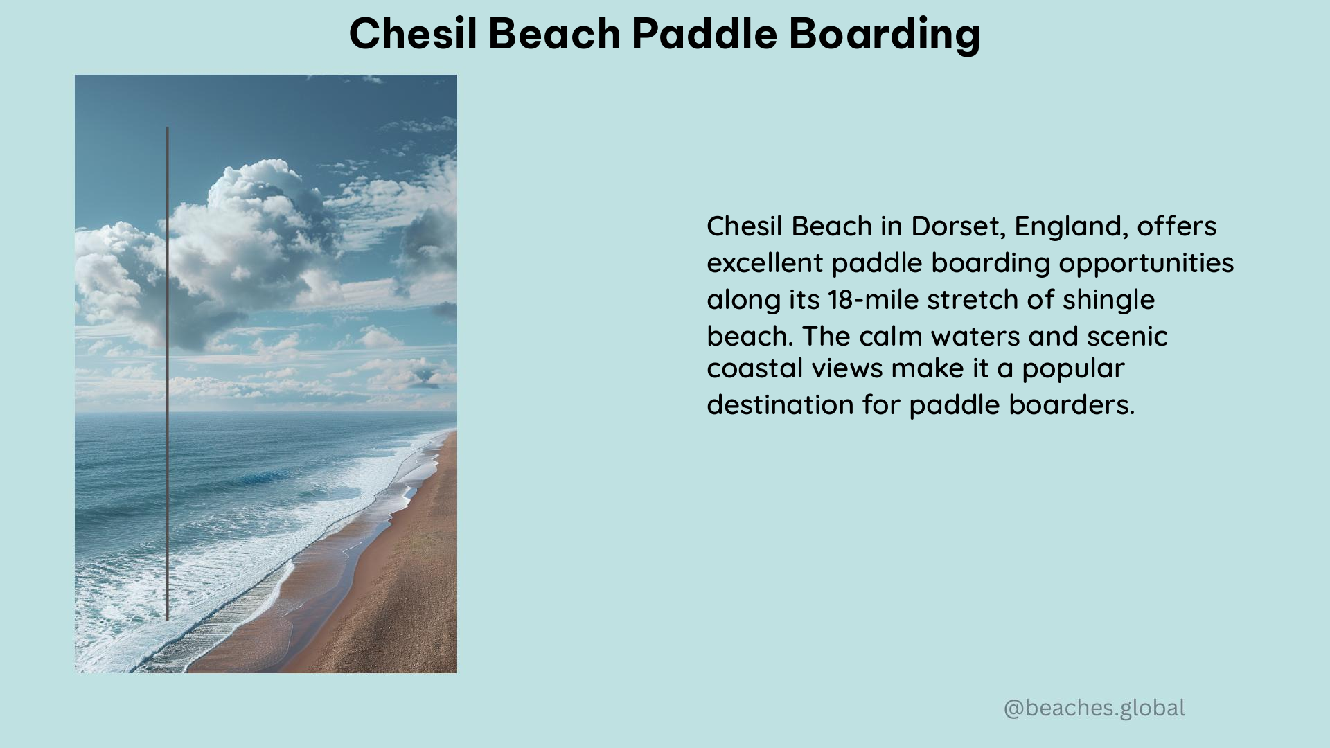 Chesil Beach Paddle Boarding