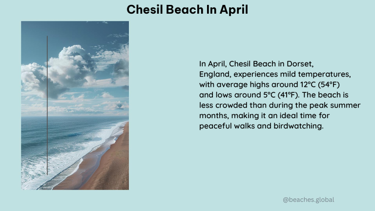 Chesil Beach in April