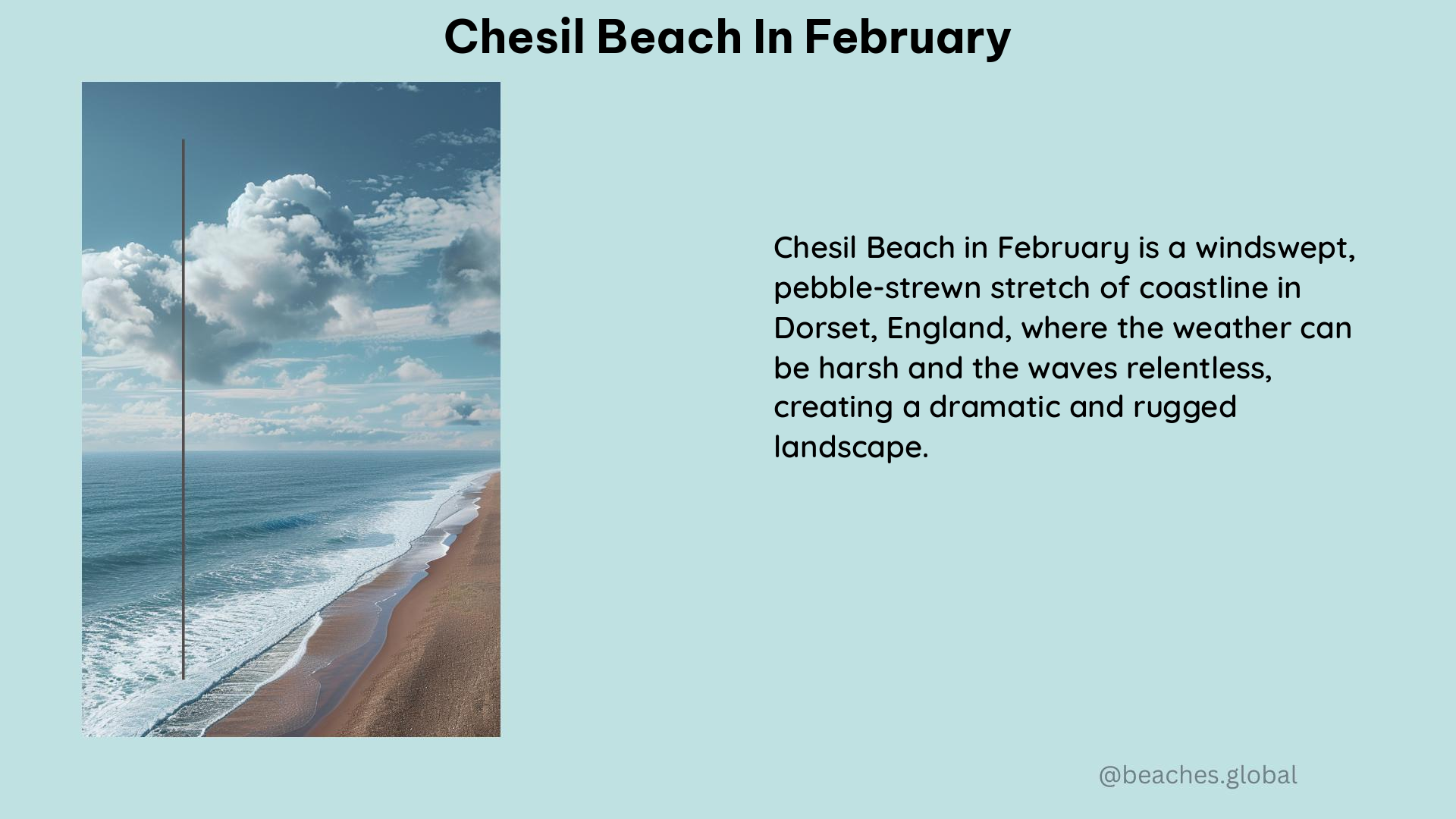 Chesil Beach in February