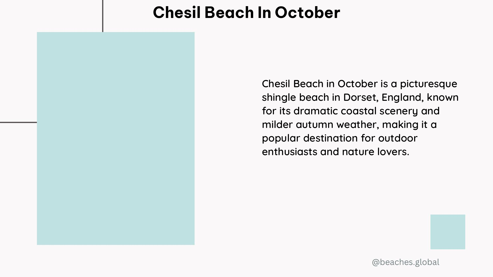 Chesil Beach in October