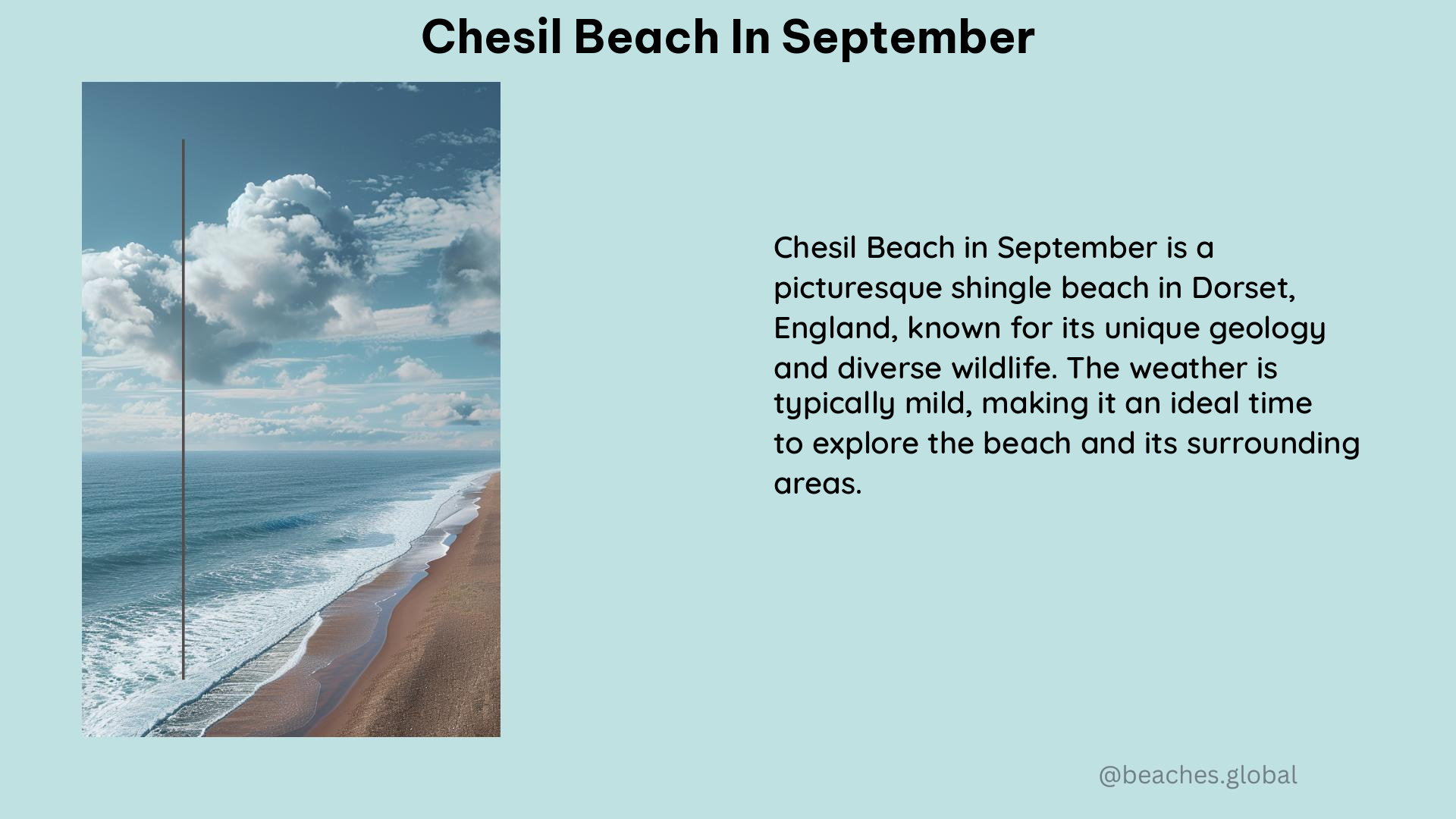 Chesil Beach in September