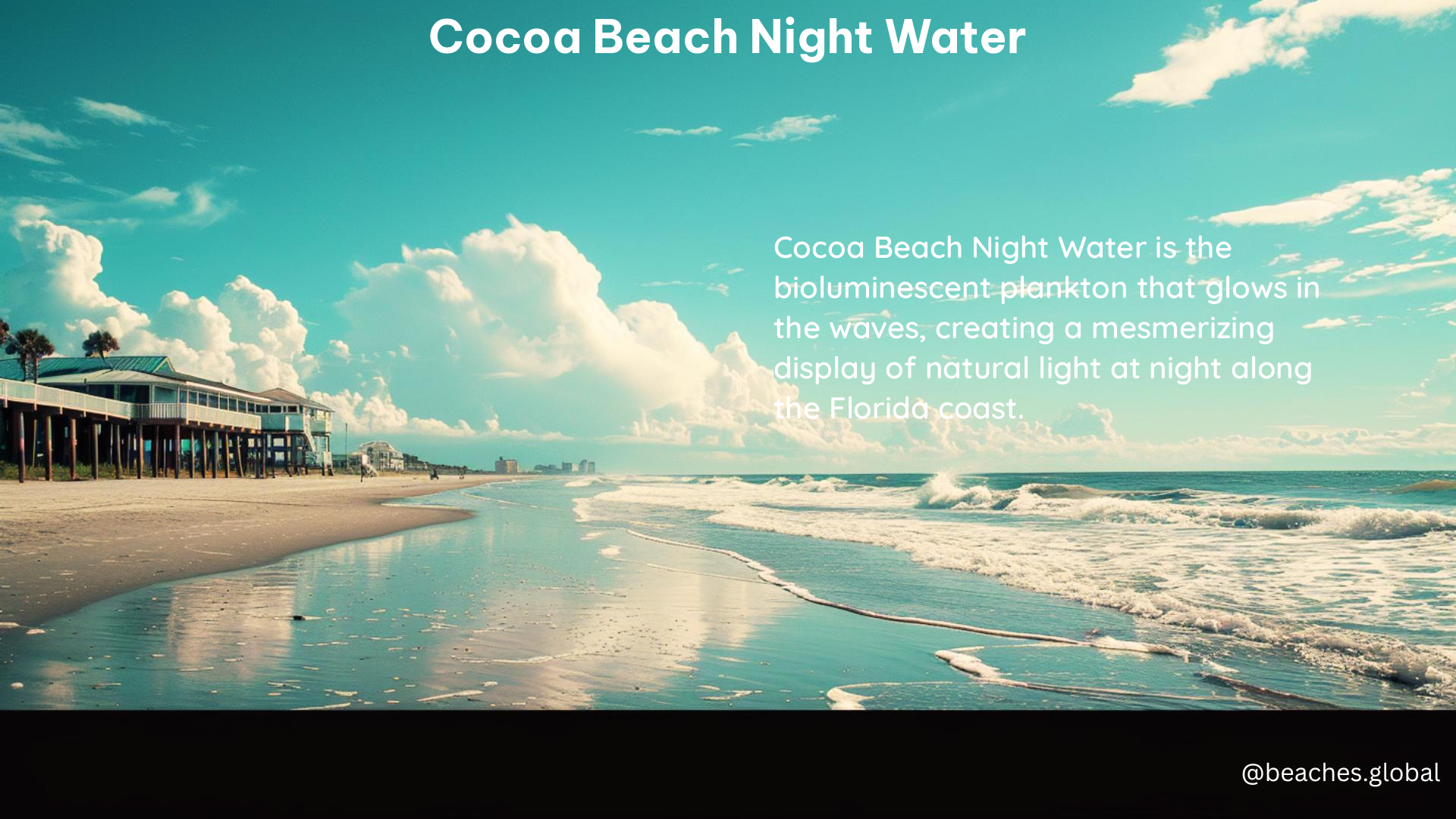 Cocoa Beach Night Water