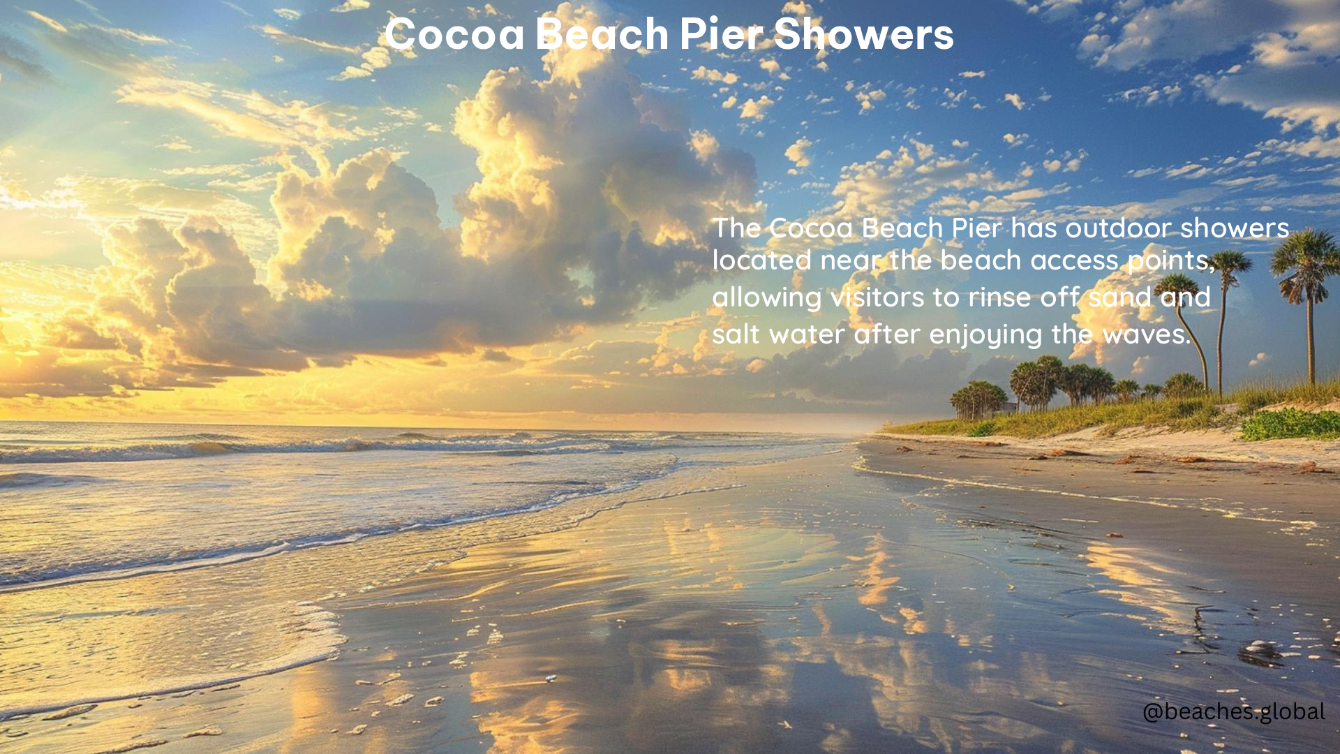 Cocoa Beach Pier Showers