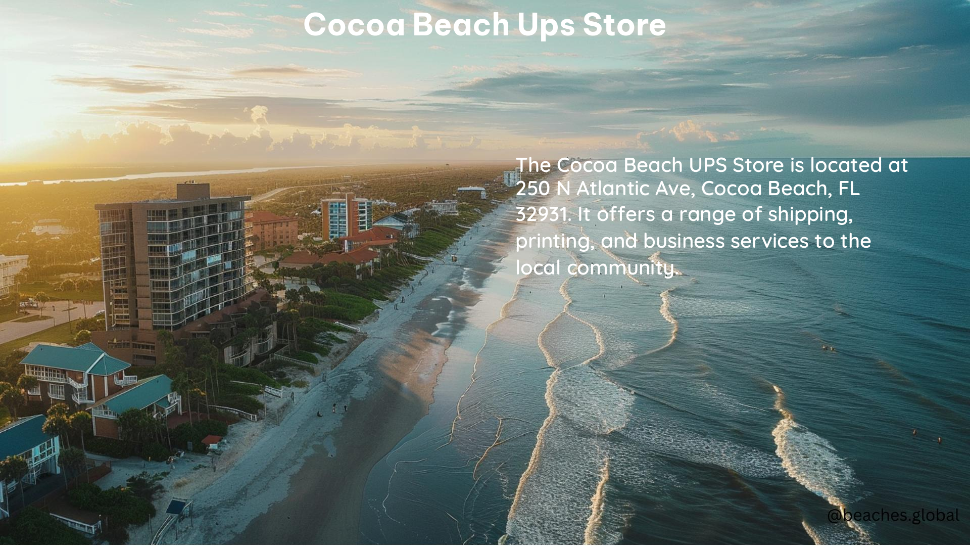 Cocoa Beach UPS Store