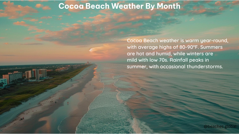 Cocoa Beach Weather by Month