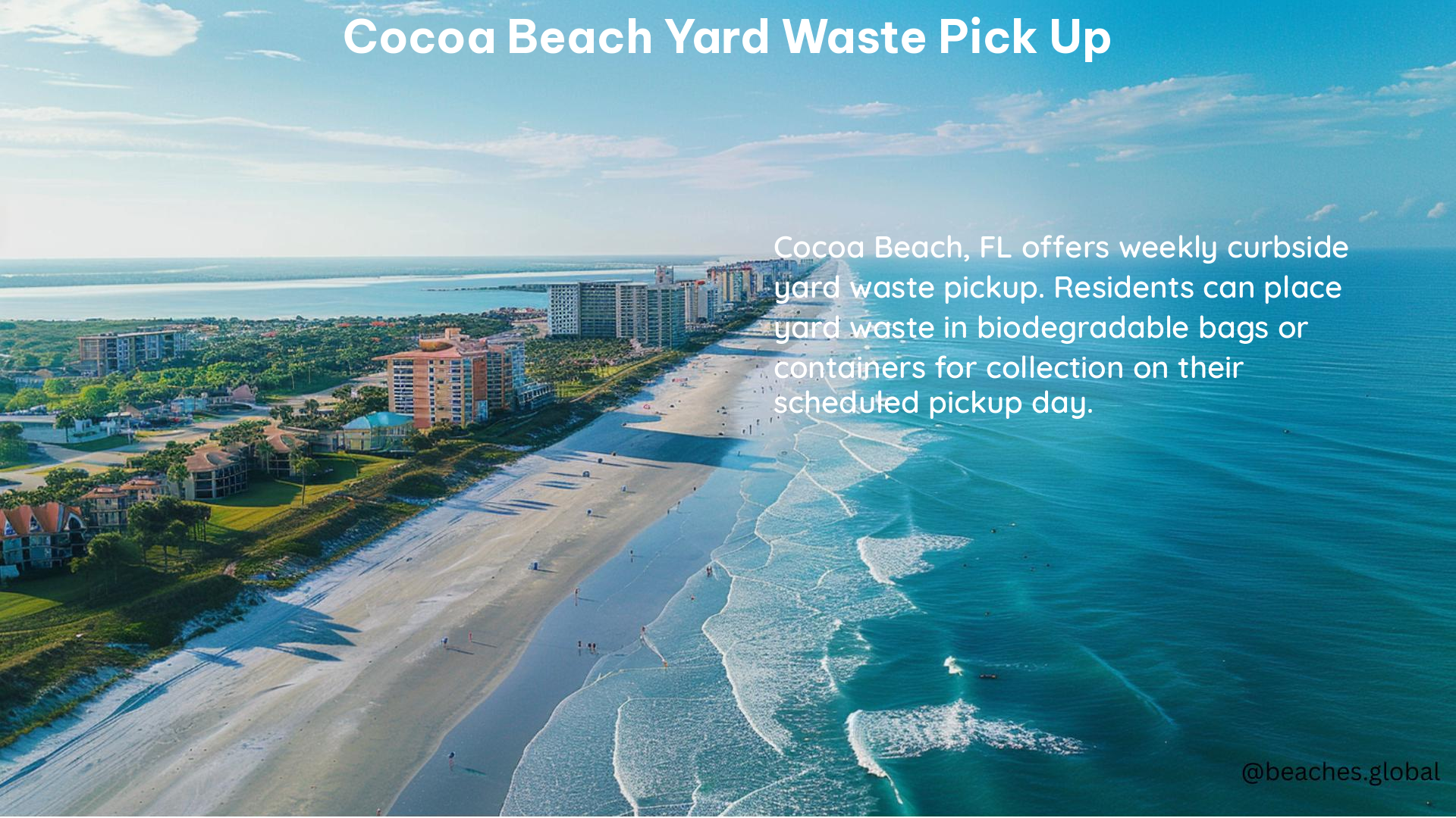 Cocoa Beach Yard Waste Pick Up