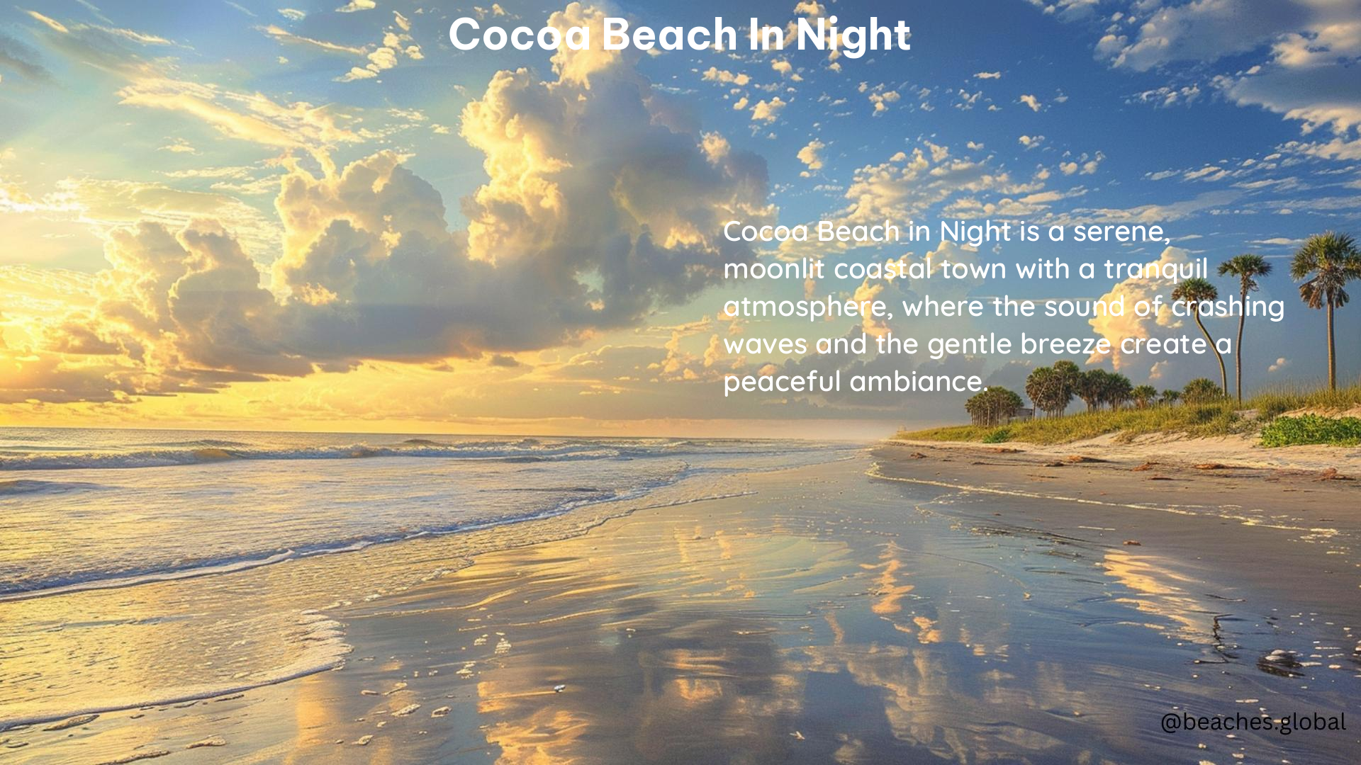 Cocoa Beach in Night