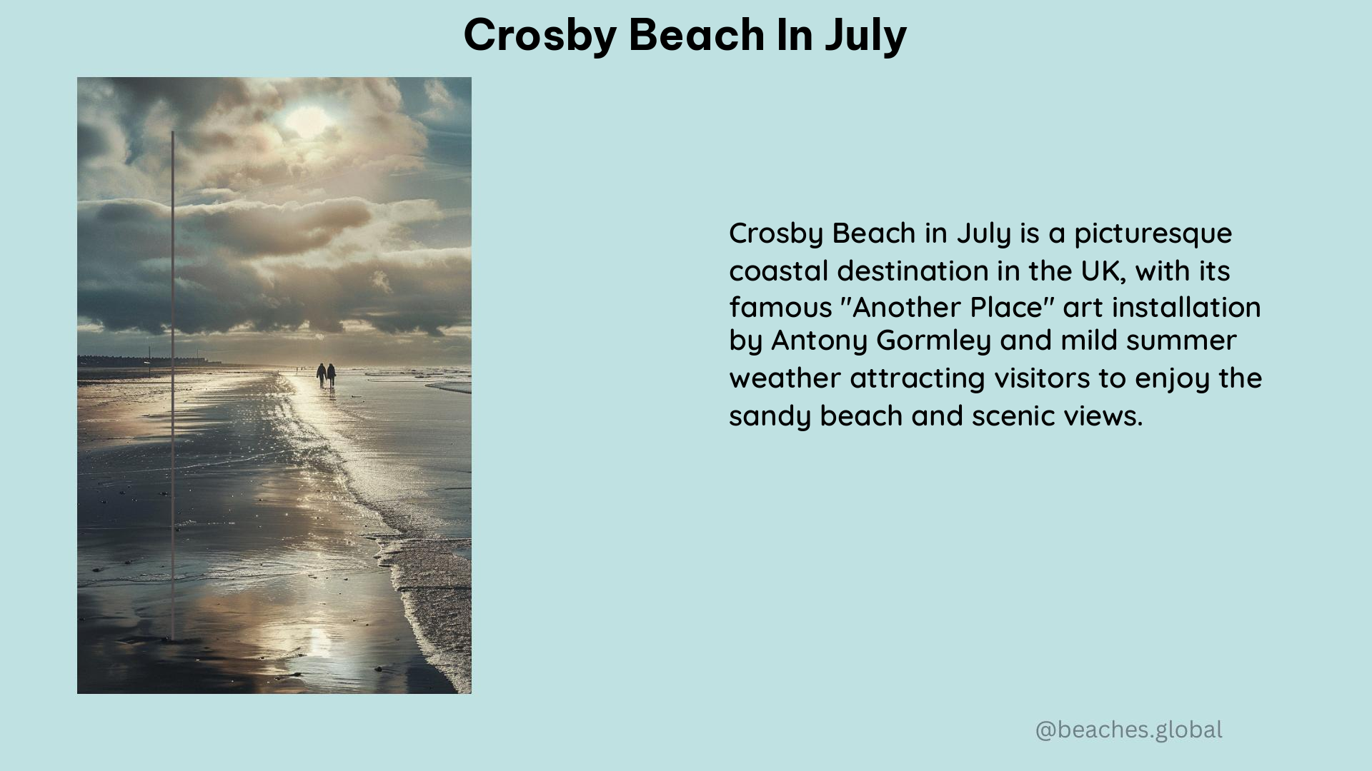 Crosby Beach in July