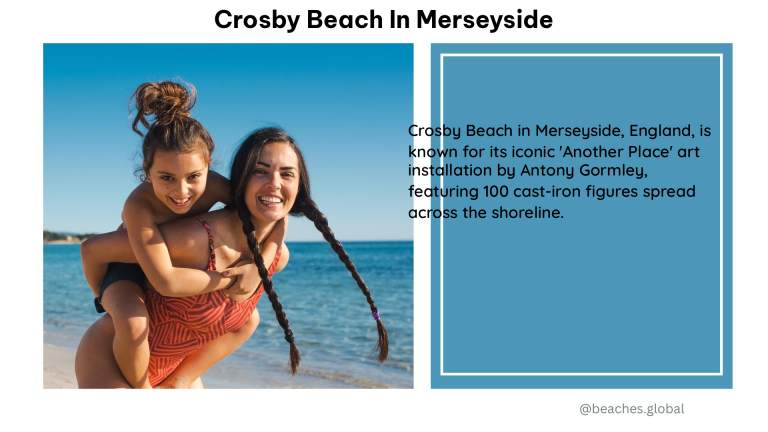 Crosby Beach in Merseyside