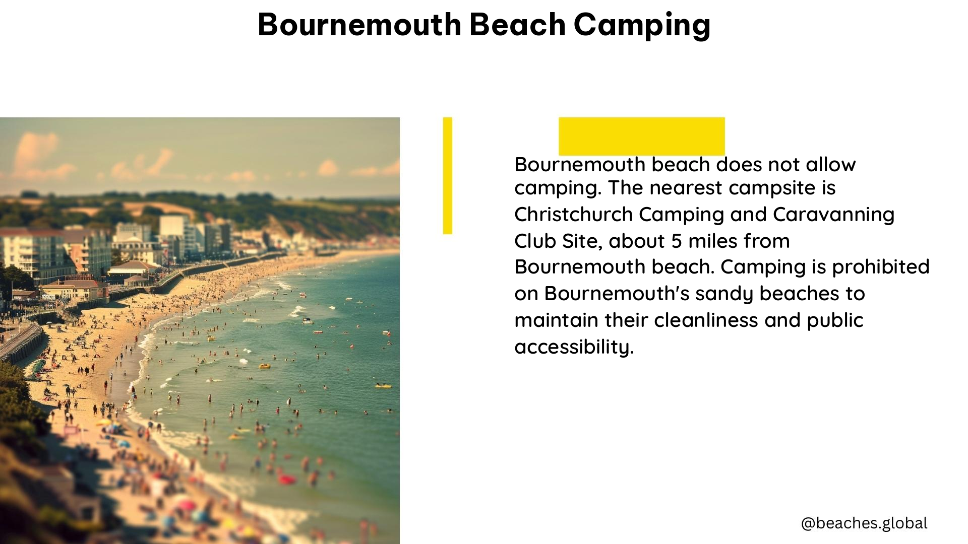 bournemouth beach camping