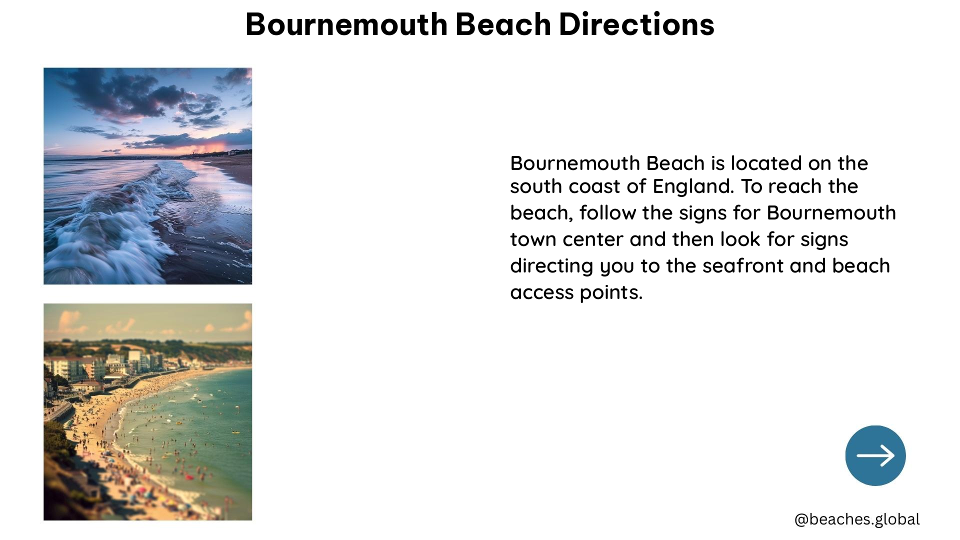 bournemouth beach directions