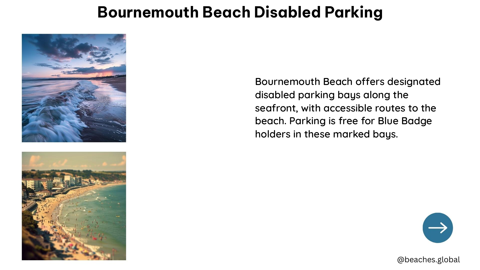 bournemouth beach disabled parking