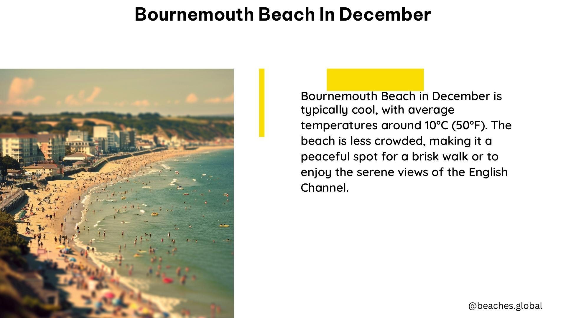 bournemouth beach in December