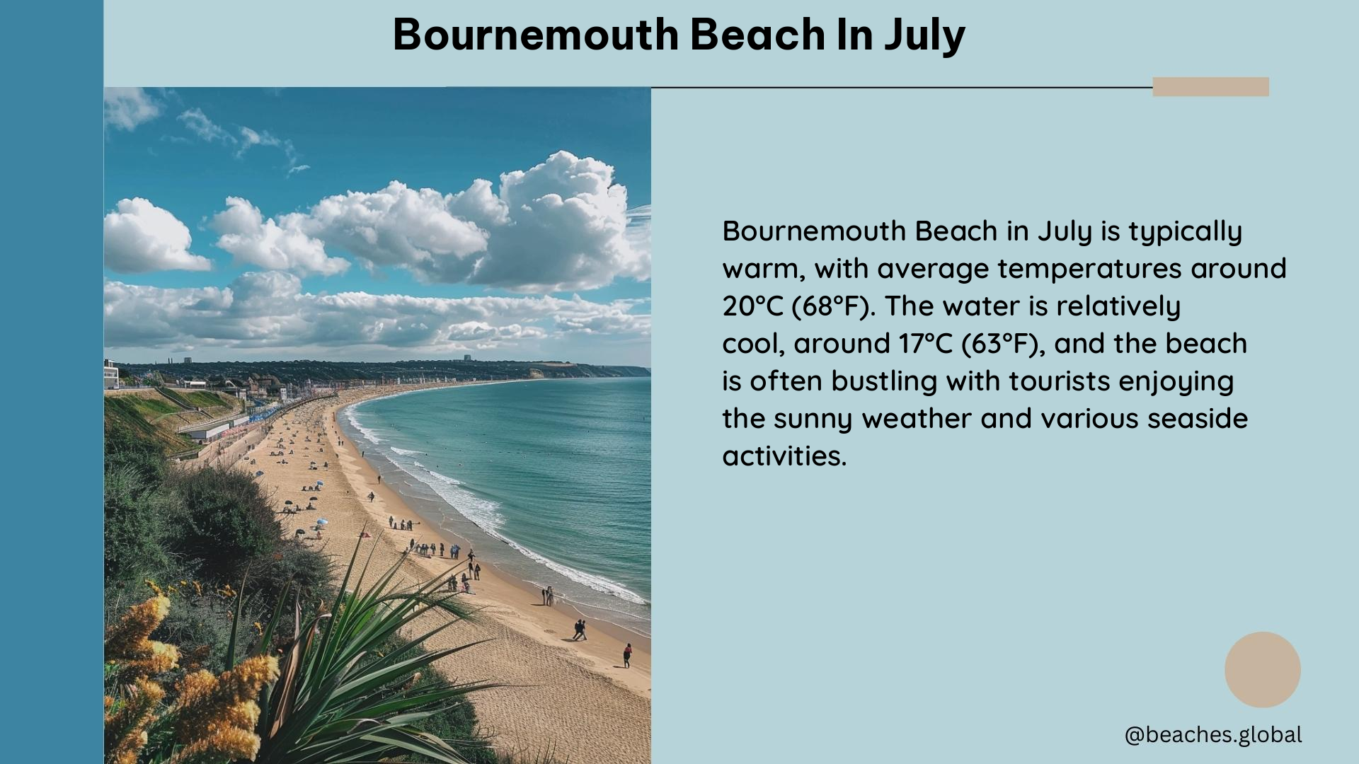 bournemouth beach in July