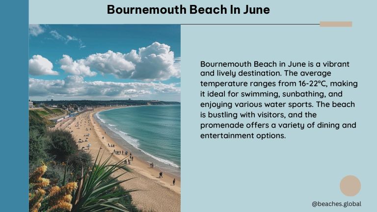 bournemouth beach in June