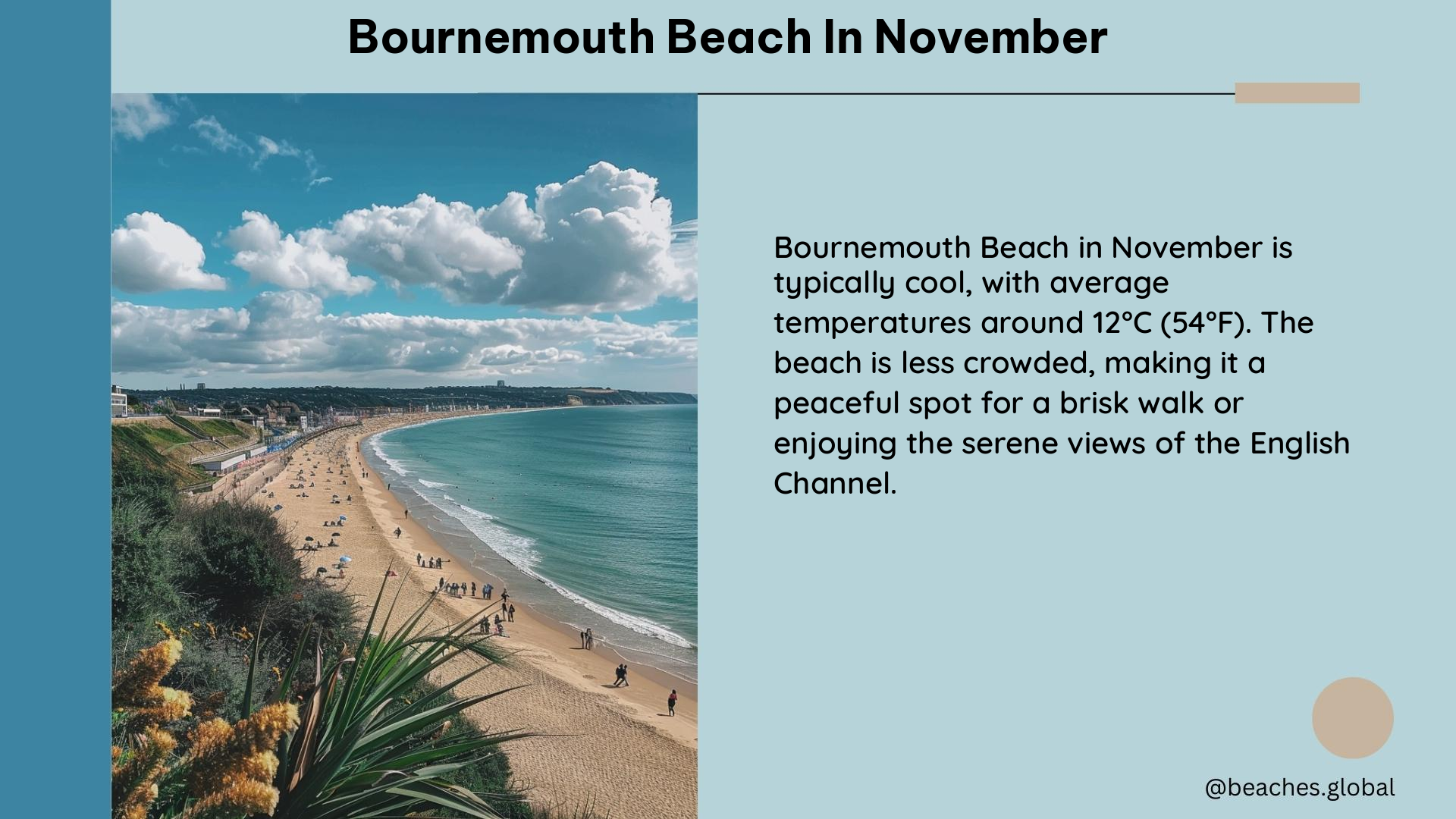 bournemouth beach in November