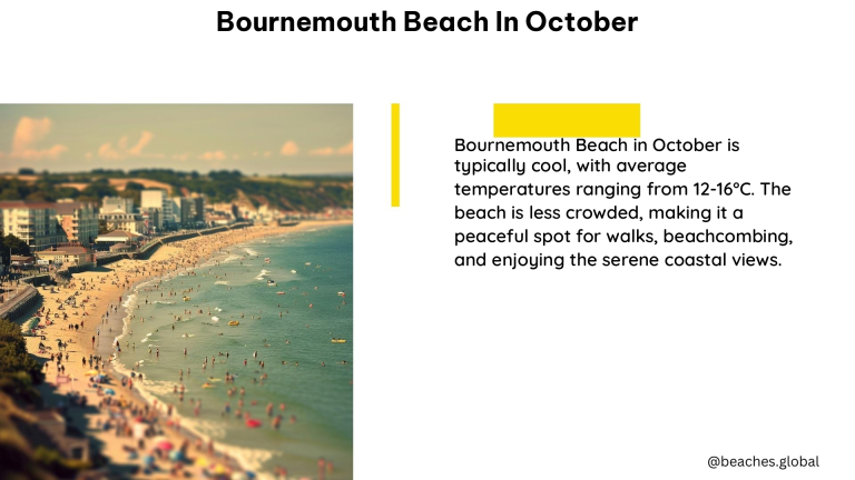 bournemouth beach in October