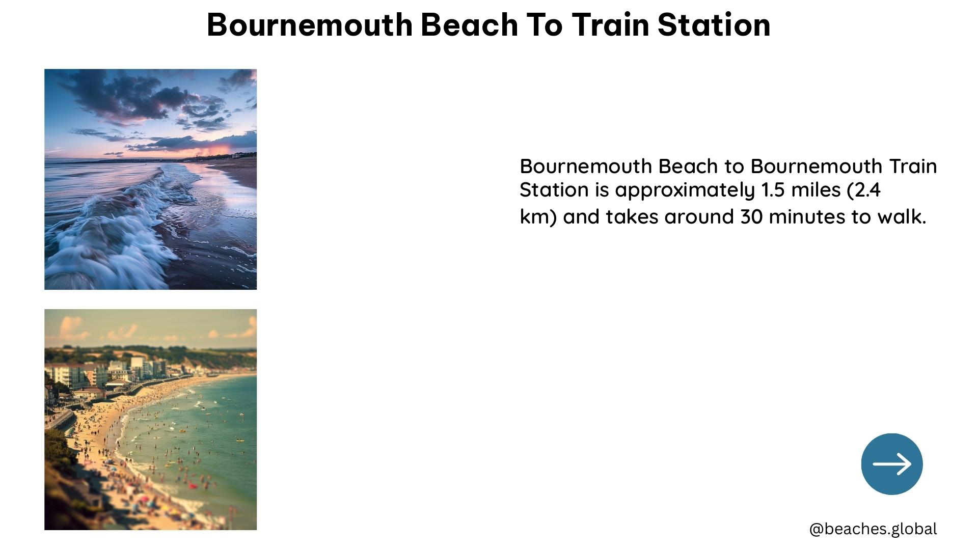 bournemouth beach to train station