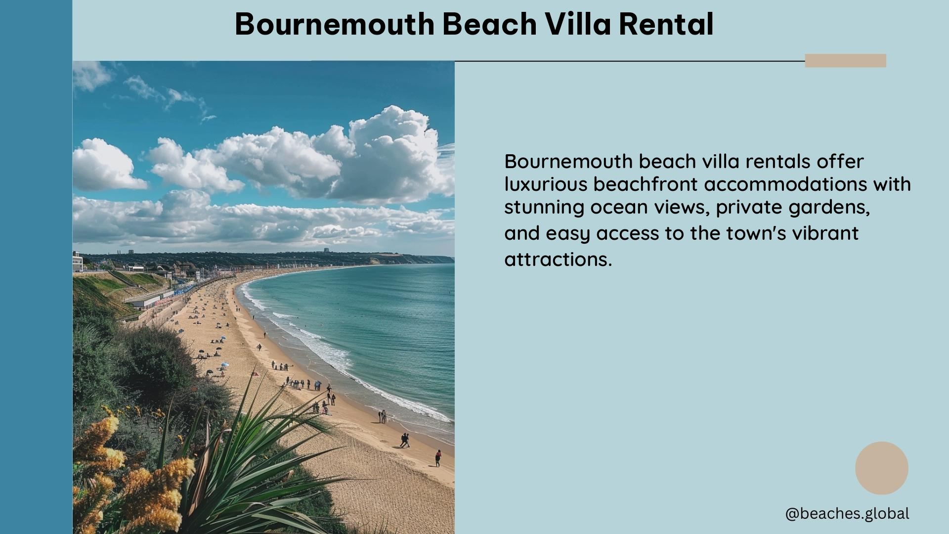 bournemouth beach villa rental