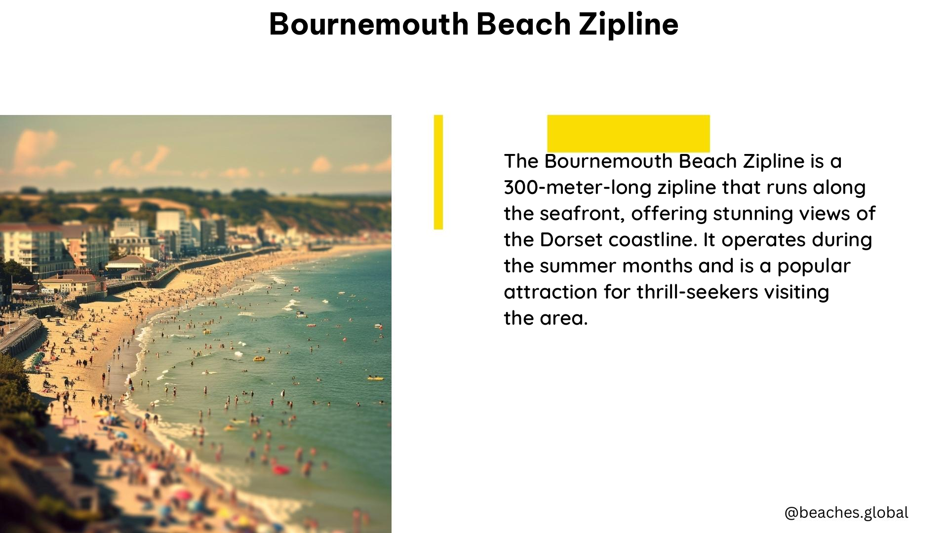 bournemouth beach zipline