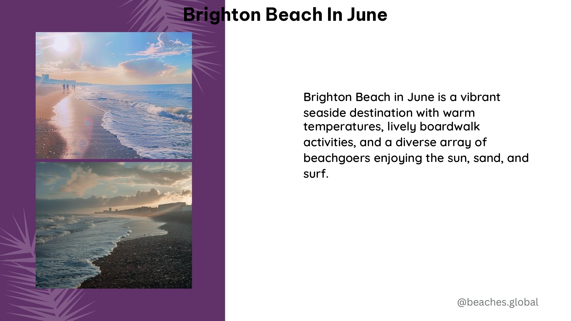 brighton beach in June