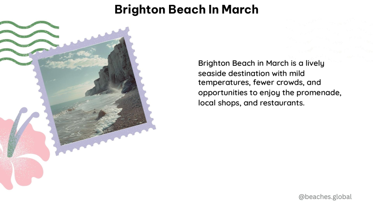 brighton beach in March