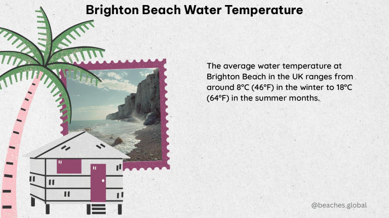 brighton beach water temperature