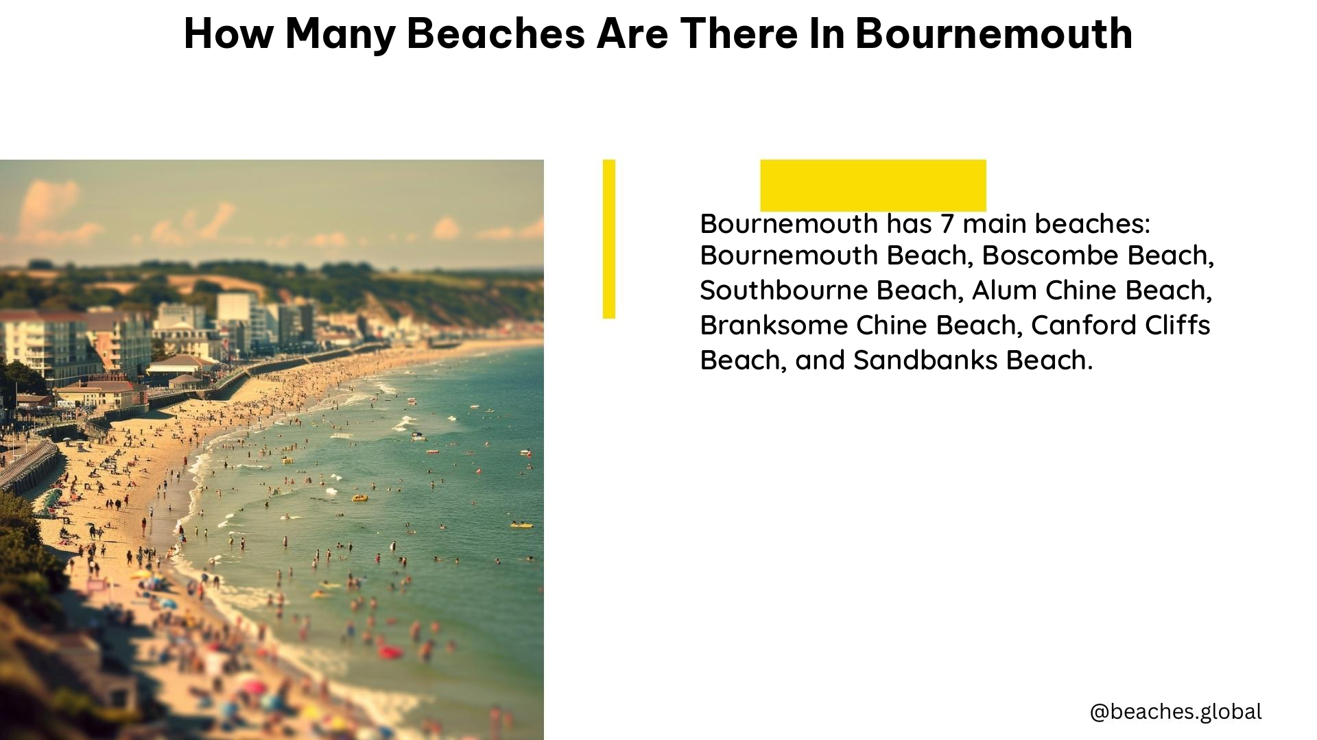 how many beaches are there in bournemouth