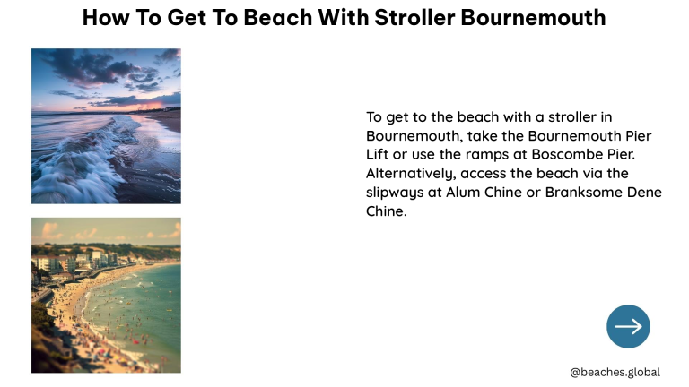 how to get to beach with stroller bournemouth