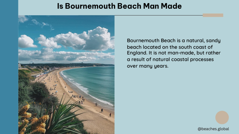 is bournemouth beach man made