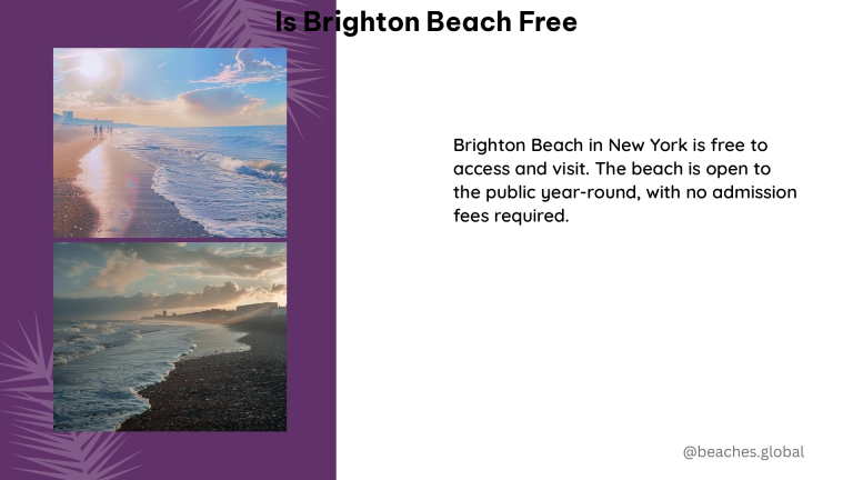 is brighton beach free