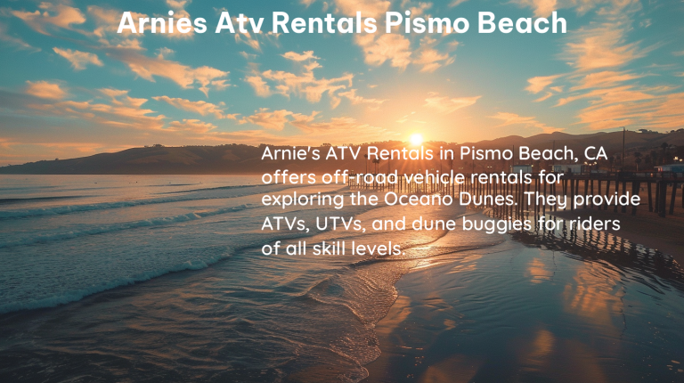 arnies atv rentals pismo beach