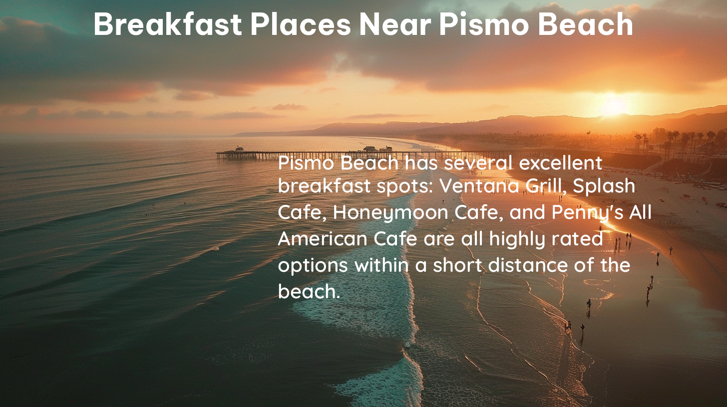 breakfast places near pismo beach