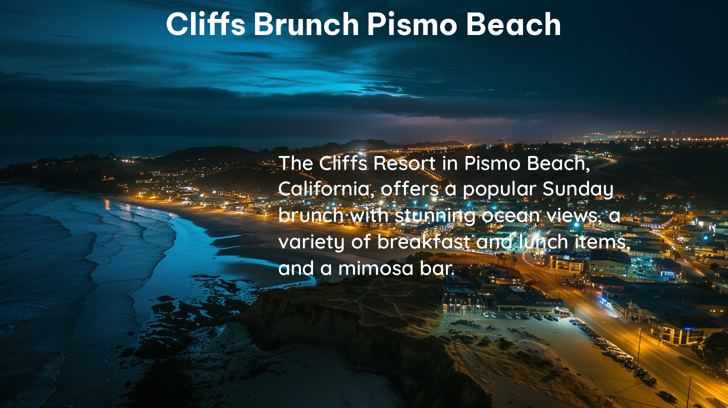 cliffs brunch pismo beach