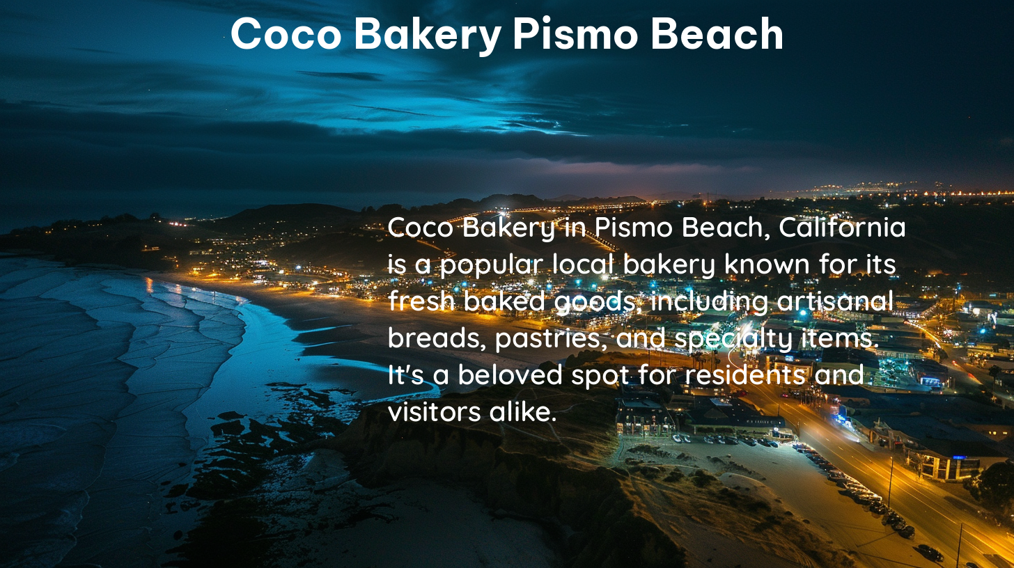 coco bakery pismo beach