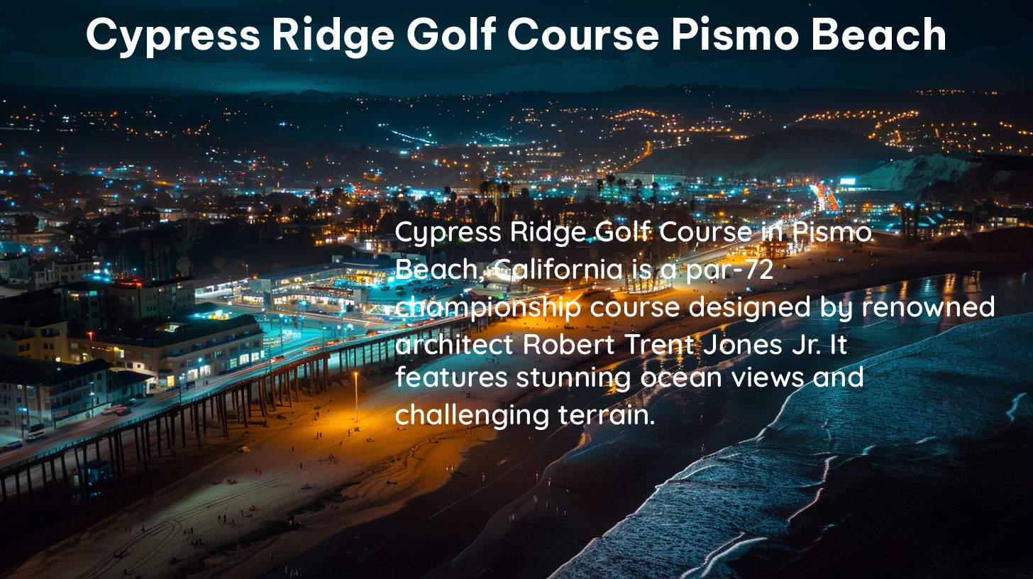 cypress ridge golf course pismo beach