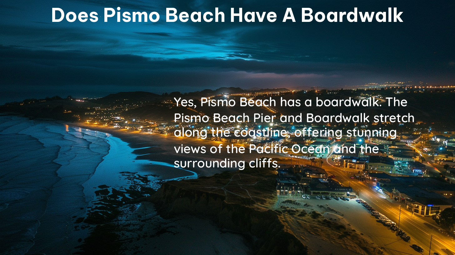 does pismo beach have a boardwalk