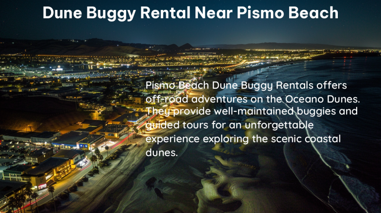 dune buggy rental near pismo beach