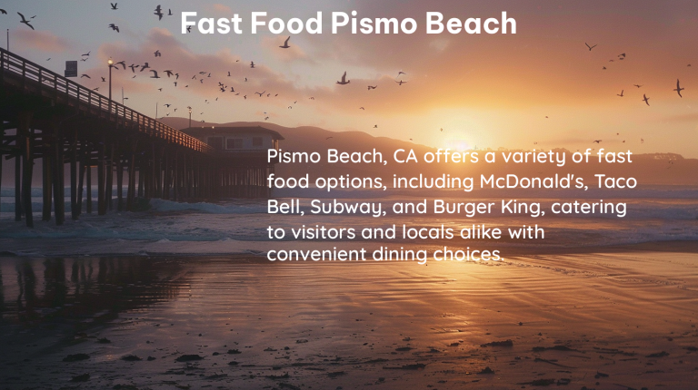 fast food pismo beach