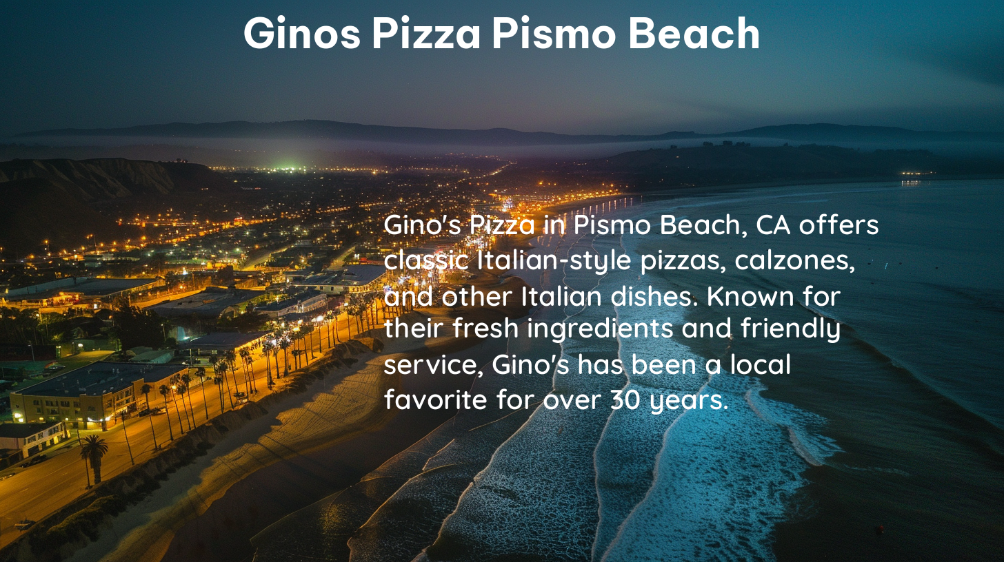 ginos pizza pismo beach