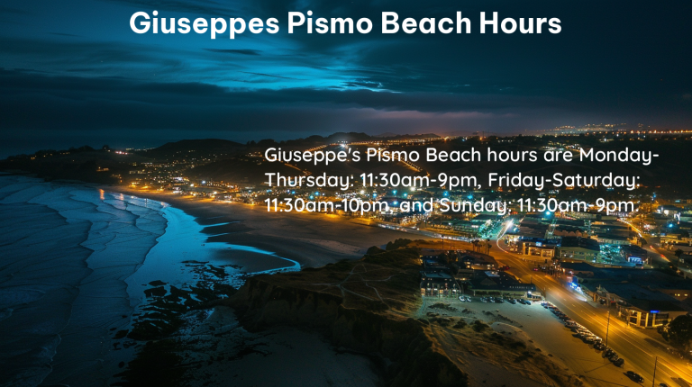 giuseppes pismo beach hours