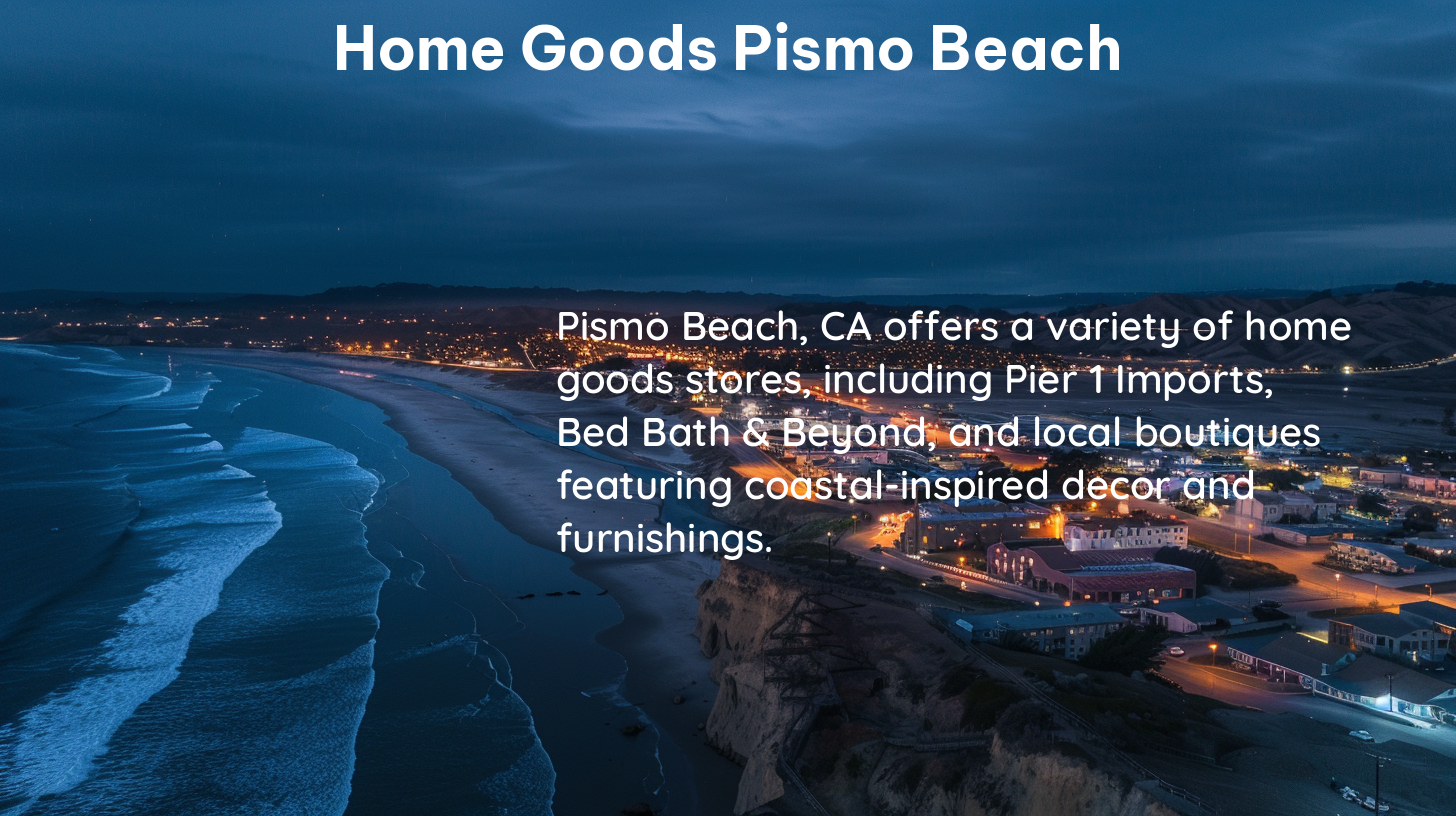 home goods pismo beach