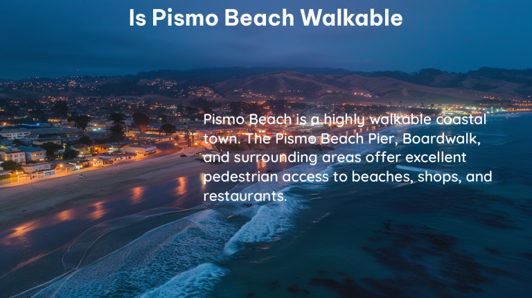 is pismo beach walkable