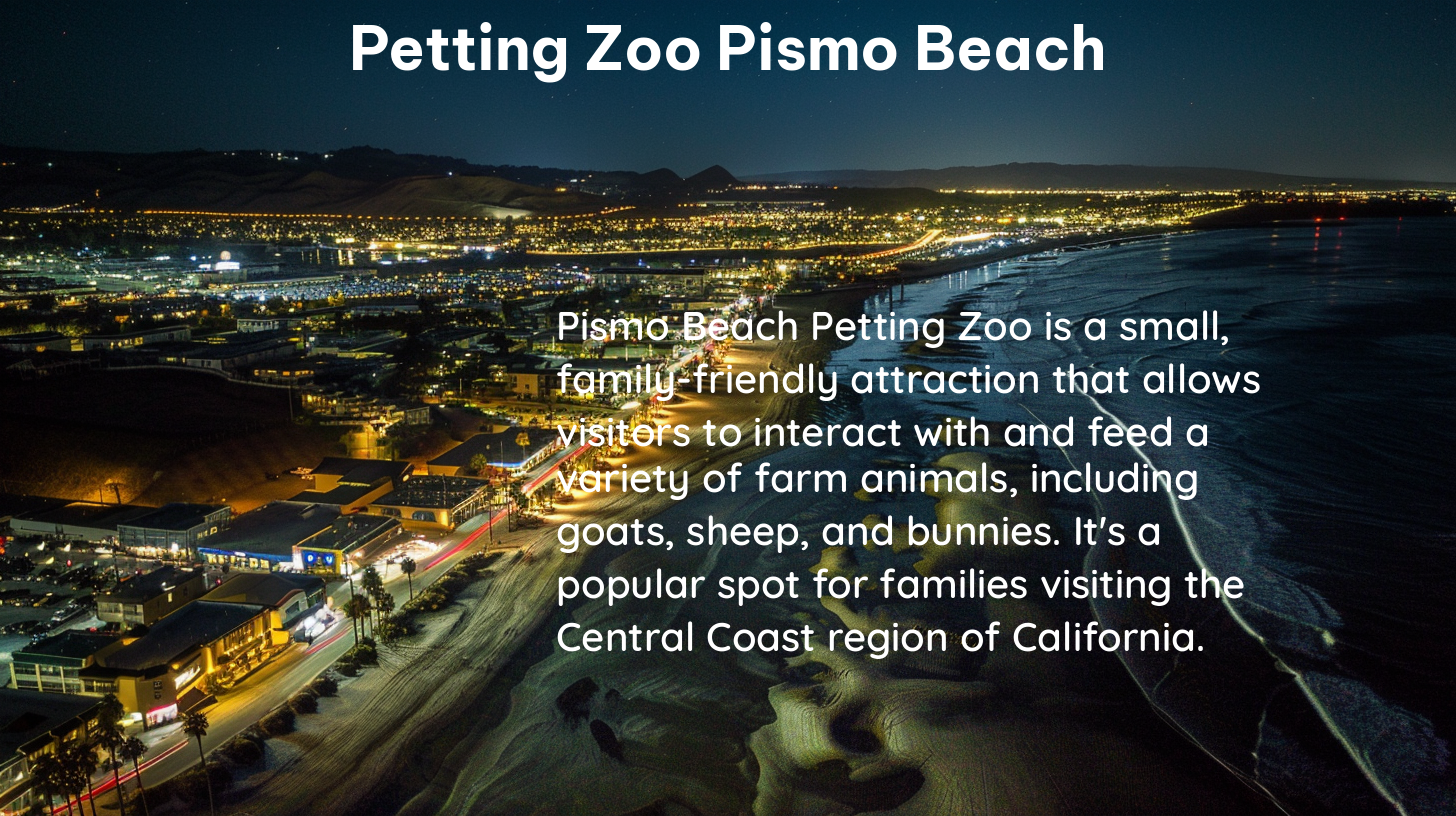 petting zoo pismo beach