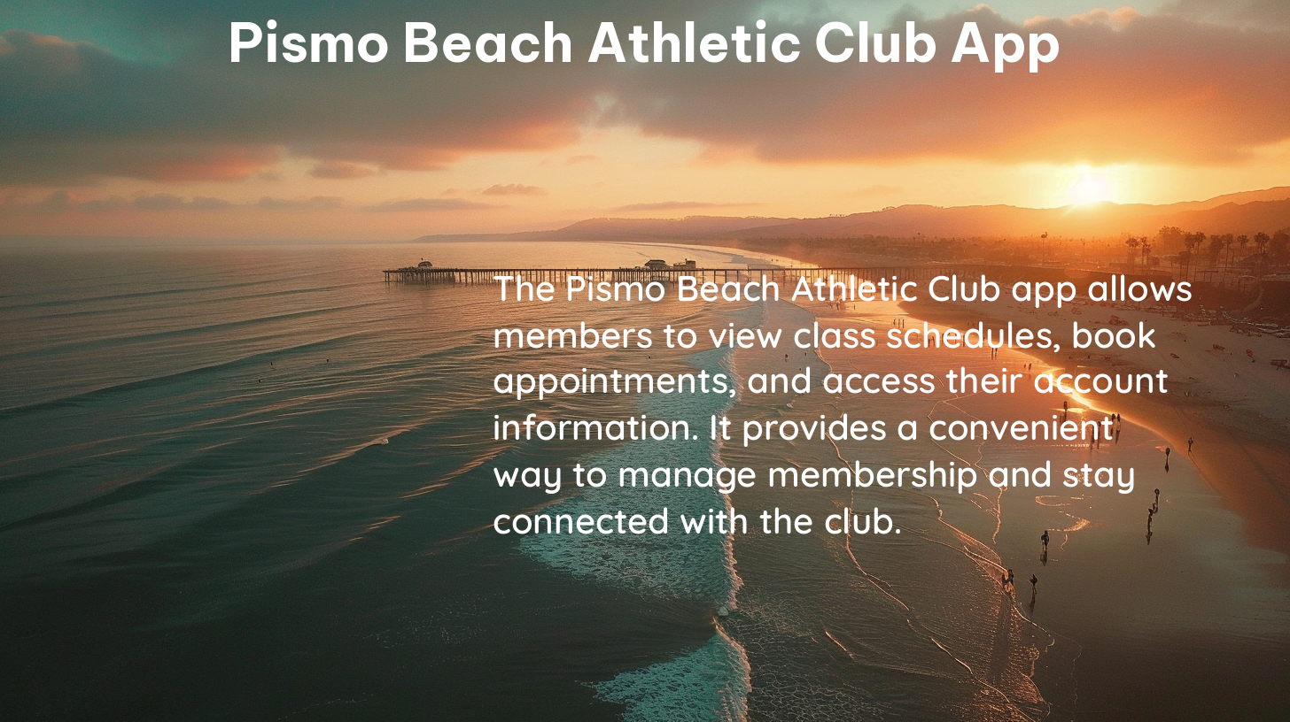 pismo beach athletic club app