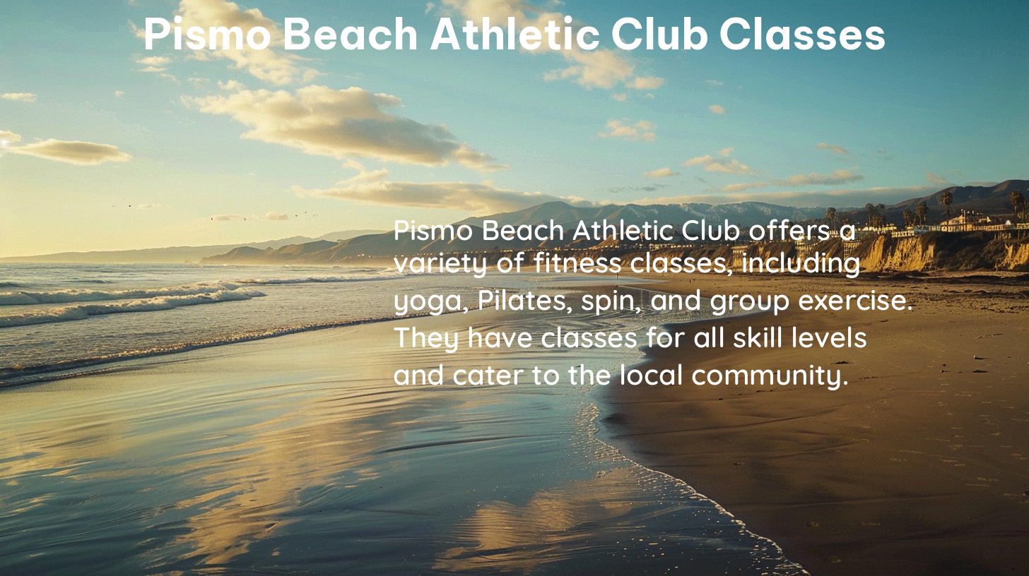 pismo beach athletic club classes