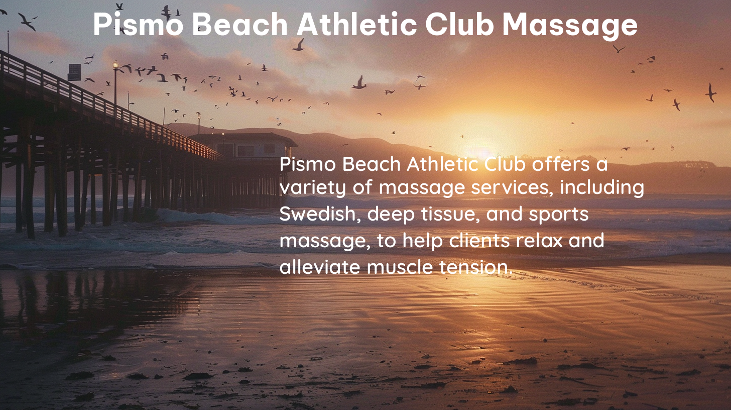 pismo beach athletic club massage