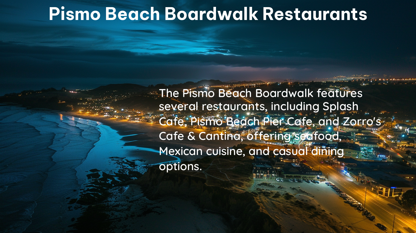 pismo beach boardwalk restaurants