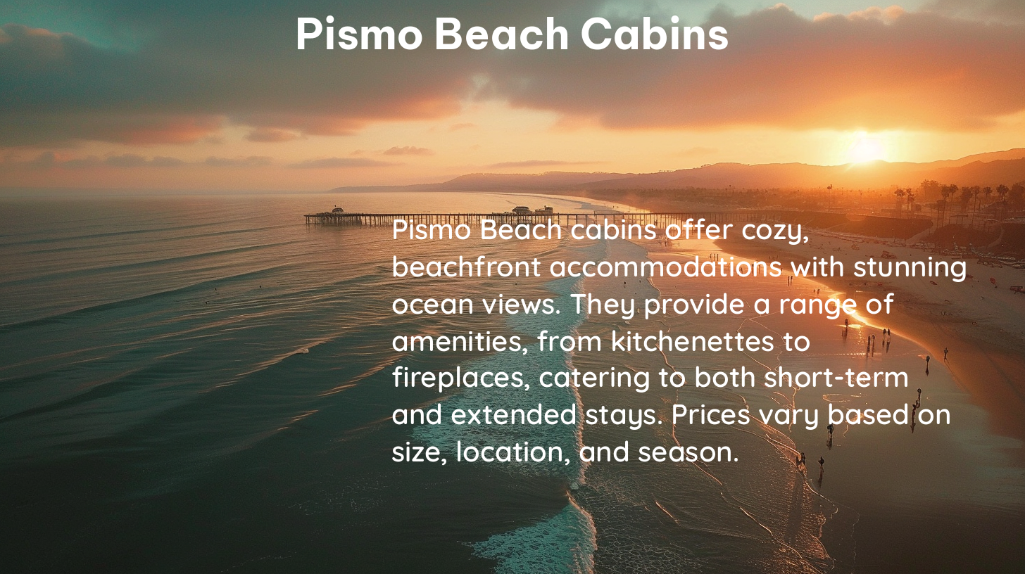 pismo beach cabins